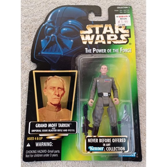 1997 NIB New Star Wars Power of the Force Grand Moff Tarkin Action Figure - Picture 1 of 3